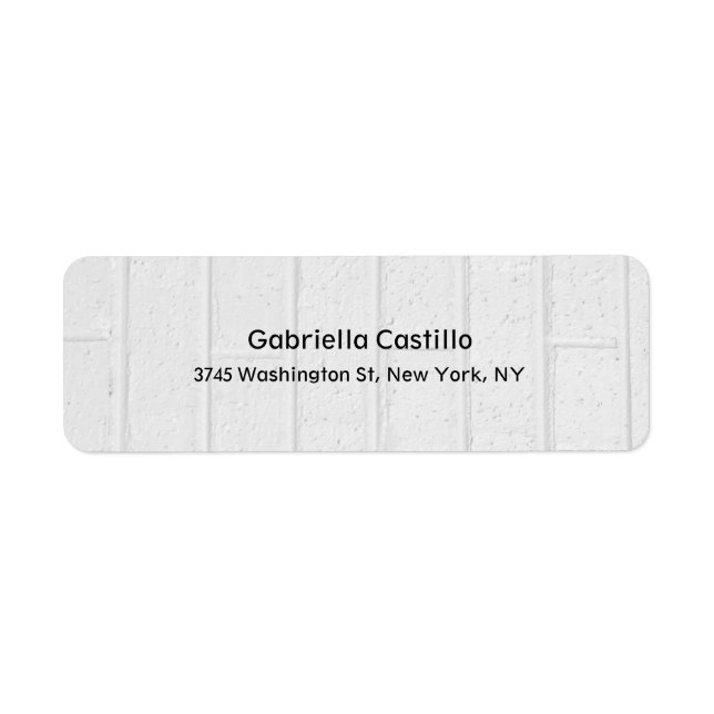 Modern Stylish Professional Trendy Grey Wall Label (Front)