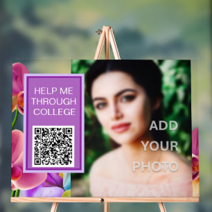 Modern Stylish QR Code Acrylic Sign