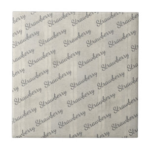 Modern stylish script text in smoky pattern Grey Ceramic Tile