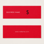 Modern Stylish Simple Bright Red Price Tag