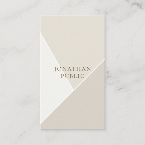 Modern Stylish Simple Template Minimalist Elegant Business Card