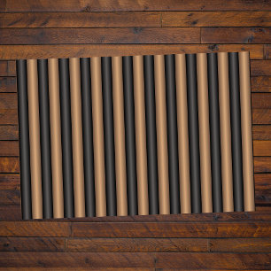 Modern Stylish Toasted Brown Stripes with Depth Doormat