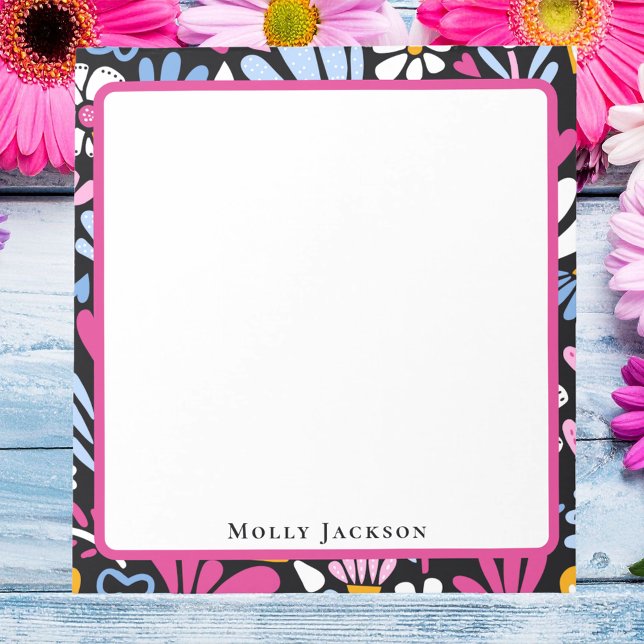 Modern Stylish Trendy Colorful Girly Notepad (Creator Uploaded)
