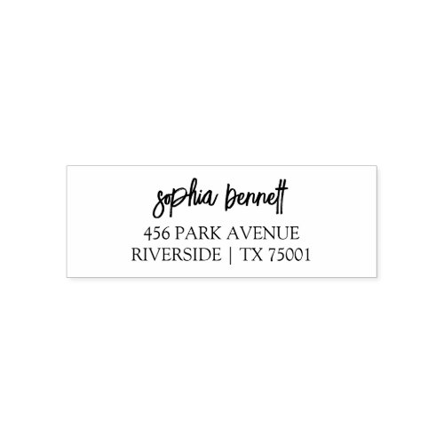 Modern Stylish Trendy Script Self-Inking Stamp