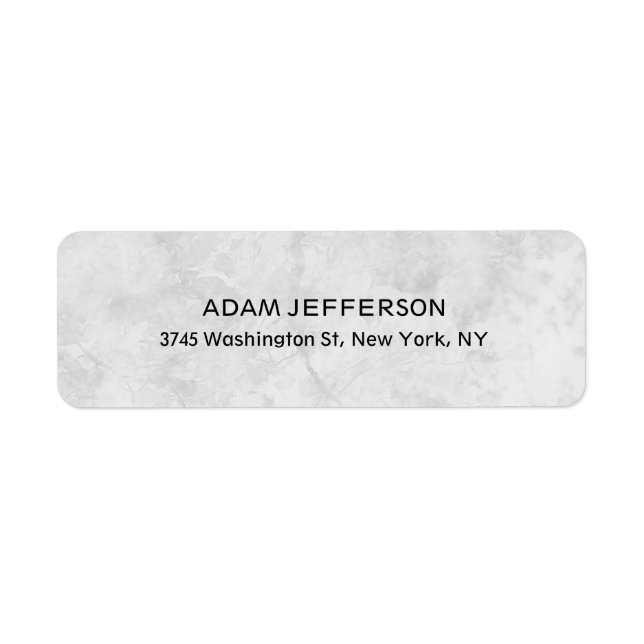 Modern Stylish Trendy Unique Special Gray Label (Front)