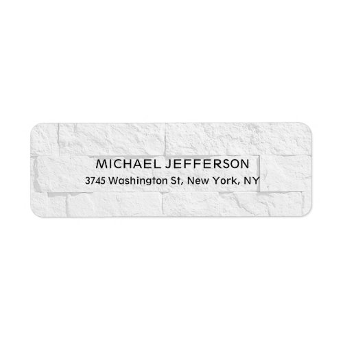 Modern Stylish Trendy Unique Special Gray Wall Label