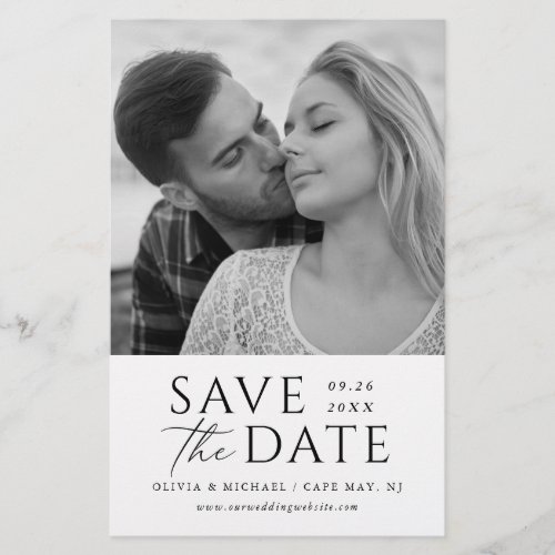 Modern Stylish Typography Budget Save the Date