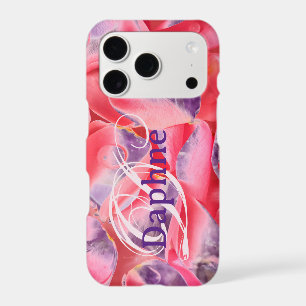 Modern Stylish Unique Girly Amethyst Monogram iPhone 17 Pro Case