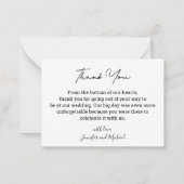 modern stylish wedding 3 photos collage thank you note card | Zazzle