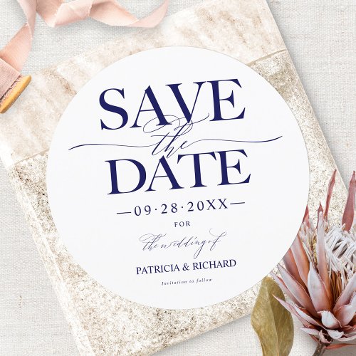 Modern Stylish Wedding Save The Date Non Photo Invitation