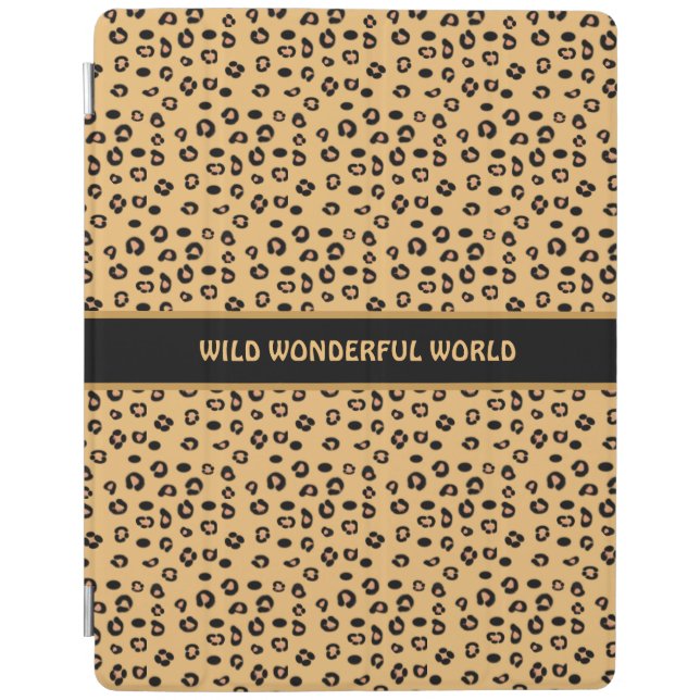 Modern Stylish Wild Tiger Pattern iPad Smart Cover (Front)