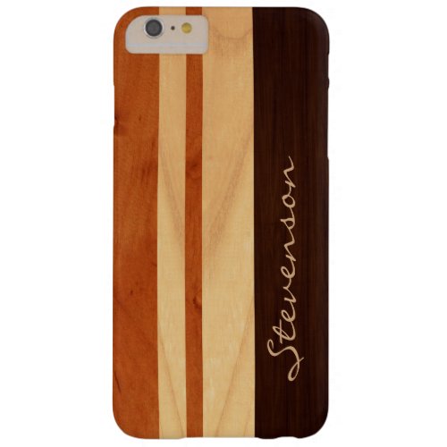 Modern Stylish Wood Stripes _ Faux Wood Grain Look Barely There iPhone 6 Plus Case