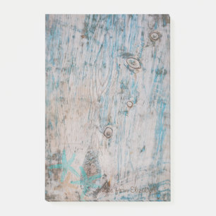 Modern Stylish ,Wood Texture,Seastars Post-it Notes