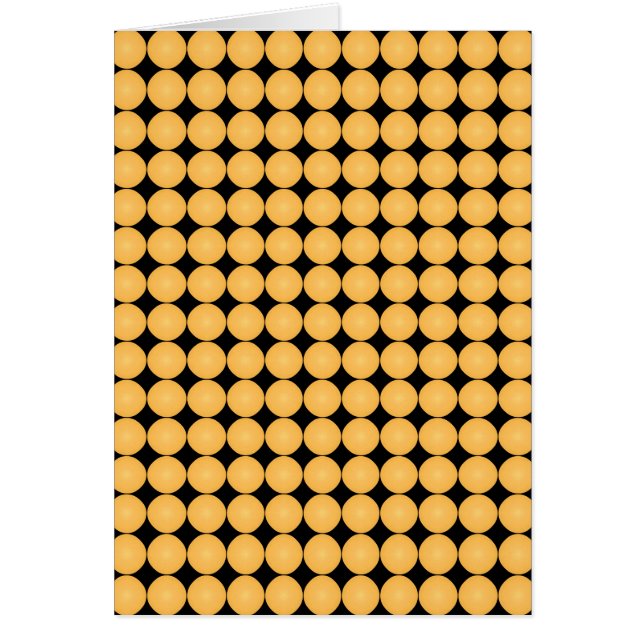 Modern Stylish Yellow Polka Dot Cards (Front)