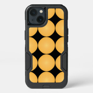 Modern Stylish Yellow Polka Dot iPhone 13 Case