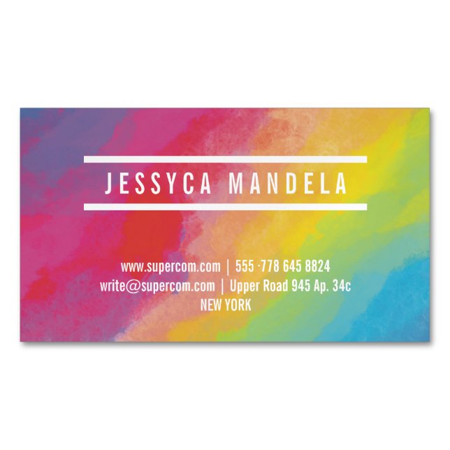 Modern Stylist Art Business Card (Front)