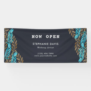 Modern Stylist Black Gold Business Banner