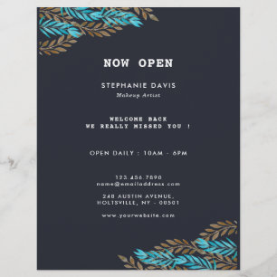 Modern Stylist Black Gold Business Flyer