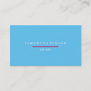 Modern Stylist Color Block Pink Blue Business Card