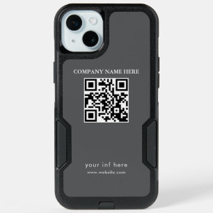 Modern stylist editable qr code Otterbox Case