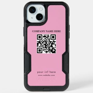 Modern stylist editable qr code Otterbox Case