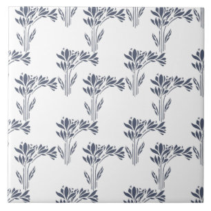Modern Stylized Foliage Decorative  Ceramic Tile