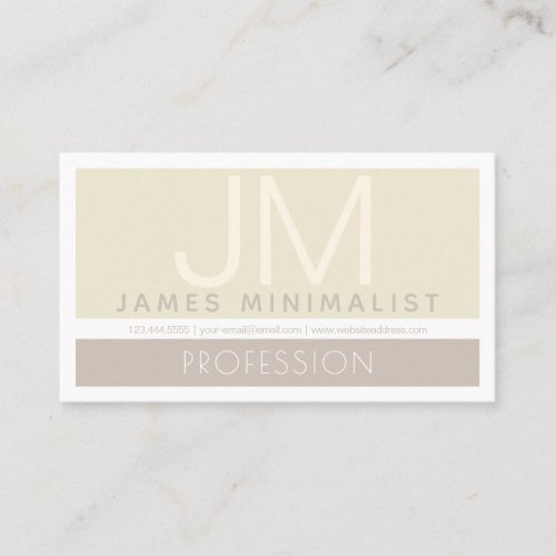 Modern Stylized Minimalist  Taupe Earth_tones Business Card