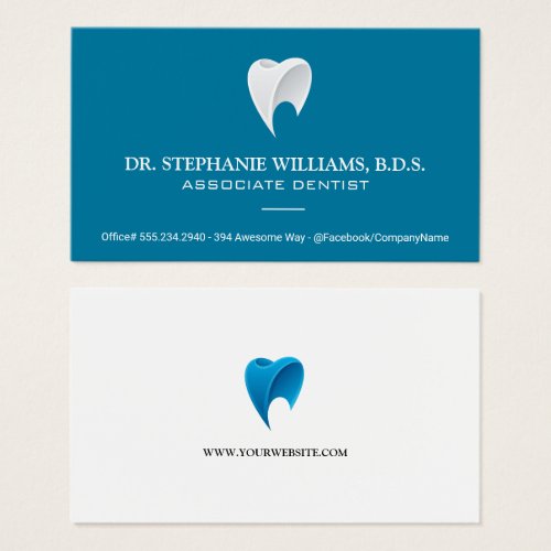 Modern Stylized Tooth Logo  Dental