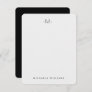 Modern Subtle Monogrammed Initial & Name Note Card