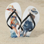 Modern Summer Beach Fashion Watercolor Name Flip Flops<br><div class="desc">♥ Step into summer with our chic Modern Summer Beach Name Flip Flops,  featuring modern watercolor illustrations for a stylish touch.
♥ Perfect for beach weddings,  family vacations,  and bachelorette weekends,  these sandals elevate your seaside look with a contemporary flair,  making them the must-have accessory for any beach lover.</div>