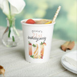 Modern Summer Cocktails 21st Birthday Party Paper Cups<br><div class="desc">This refreshingly colorful 21st birthday party design displays a grouping of 3 fruity mouth-watering cocktails in fresh watercolors. Whether celebrating poolside, on a veranda, or in a posh restaurant or cafe, this party cup sets the tone for a lovely celebration. Personalize the text template with the guest of honor's name....</div>