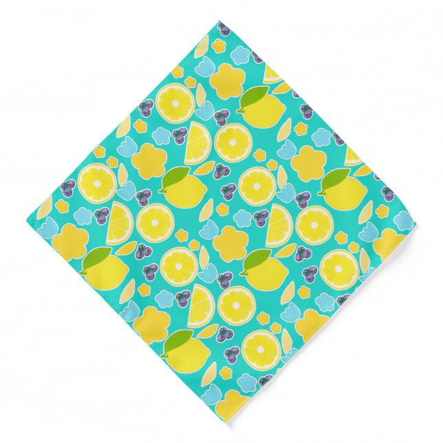 Modern Summer Lemon Bandana (Front)