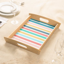 Modern Summer Multicolored Vertical Stripes