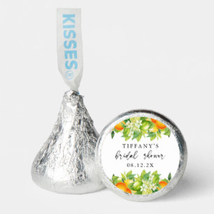 Modern Summer Oranges Lemon Citrus Bridal Shower Hershey®'s Kisses®