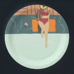 Modern Summer Themed Pool Party Paper Plate<br><div class="desc">Modern Summer Themed Pool Party Paper Plate
The best modern summer themed pool party paper plate</div>