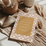 Modern Sun Moon Line Terracotta Gold 40th Birthday Invitation<br><div class="desc">Modern and aesthetic,  this celestial 40th birthday invitation features a sun and moon geometric lines pattern in terracotta and gold. *age can be easily changed</div>