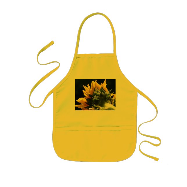 Modern Sunflower color photo Kids' Apron (Front)