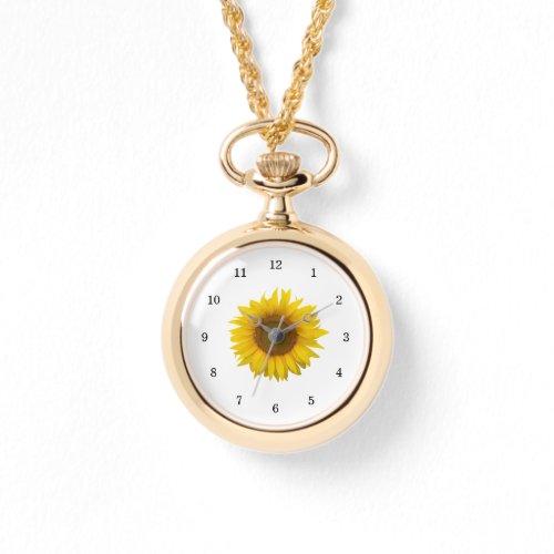 Modern Sunflower Country Floral Botanical  Watch