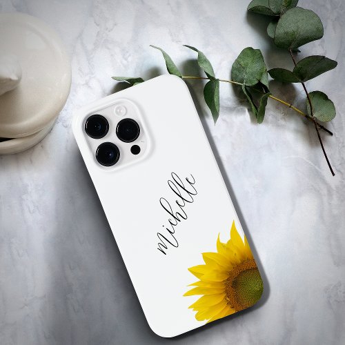 Modern Sunflower Elegant Botanical Case_Mate iPhone 14 Pro Max Case