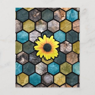 Modern Sunflower Farmhouse Pattern Flyer