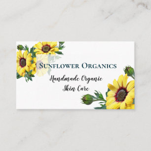 Modern Sunflower Home Business Skin Care Card