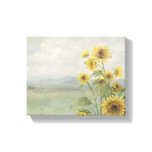 Modern sunflower Watercolor & personalize Image