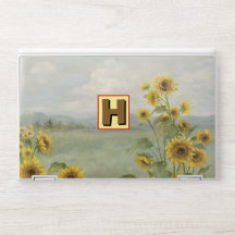 Modern sunflower Watercolor & personalize name