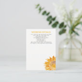 Modern SunFlower Wedding cards (Standing Front)