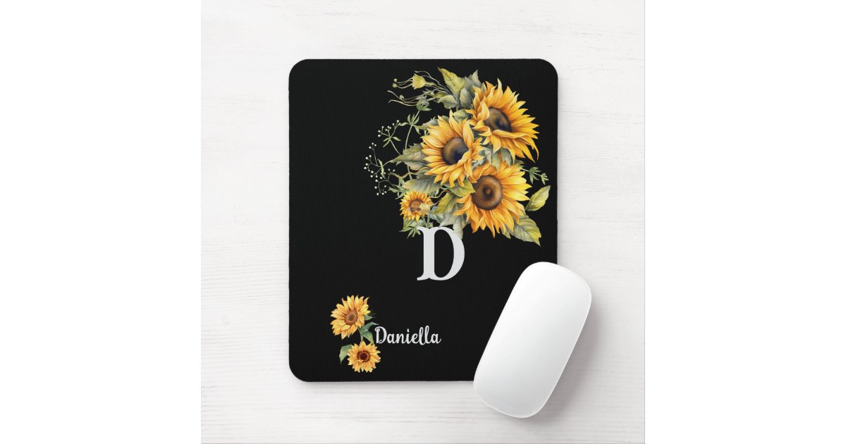 Modern Sunflowers Mouse Pad | Zazzle
