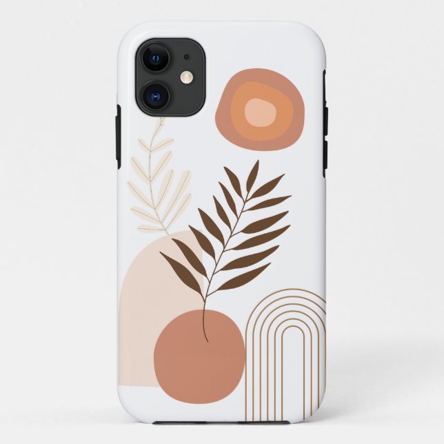 Modern Sunrise Botanical | Happy Vibes Case-Mate iPhone Case (Back)