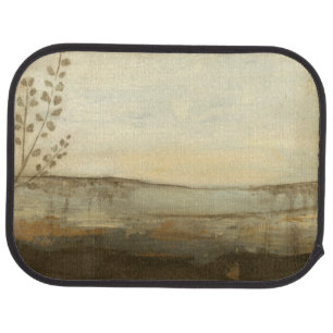 Modern Sunset Landscape Oil Painting Car Floor Mat