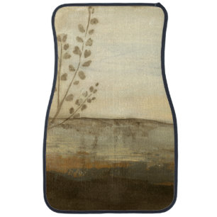 Modern Sunset Landscape Oil Painting Car Floor Mat