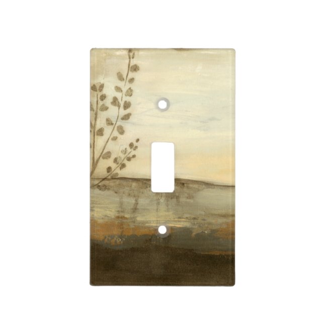 Modern Sunset Landscape Oil Painting Light Switch Cover (Front)