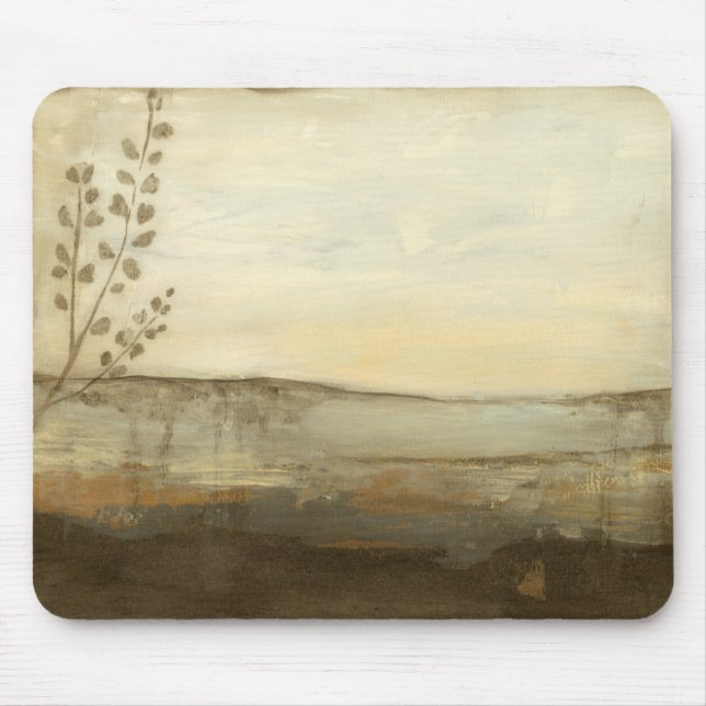 Modern Sunset Landscape Oil Painting Mouse Pad (Front)